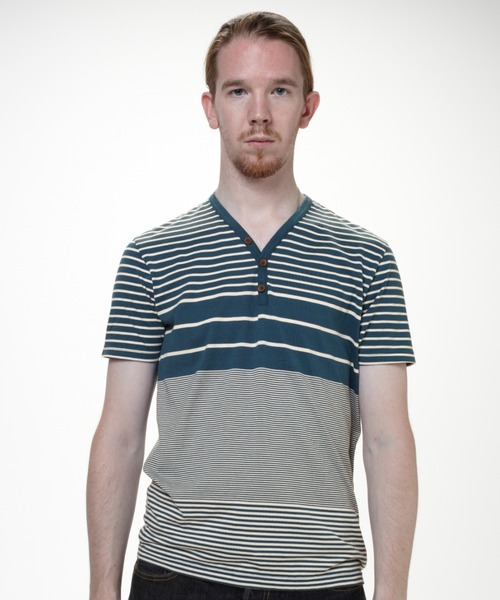 FLISTFIA/フリストフィア Henley Neck T-Shirts Tシャツ