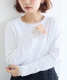 LAVEANGE | 袖チュール切替プルオーバー(Tシャツ/カットソー)