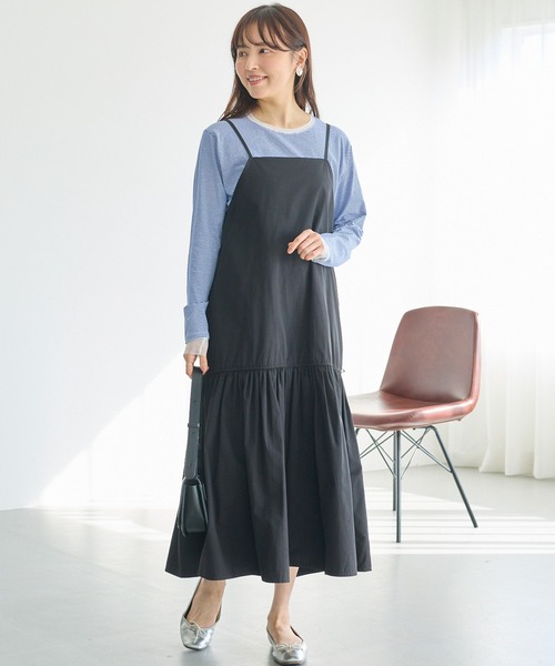 LAVEANGE（ラビアンジェ）の「袖チュール切替プルオーバー（Tシャツ/カットソー・レディース・ブラック/ブラック系その他/オフホワイト/ブルー・3L/4L/LL/M/5L）」の22枚目の写真