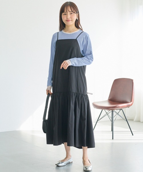 LAVEANGE（ラビアンジェ）の「袖チュール切替プルオーバー（Tシャツ/カットソー・レディース・ブラック/ブラック系その他/オフホワイト/ブルー・3L/4L/LL/M/5L）」の21枚目の写真