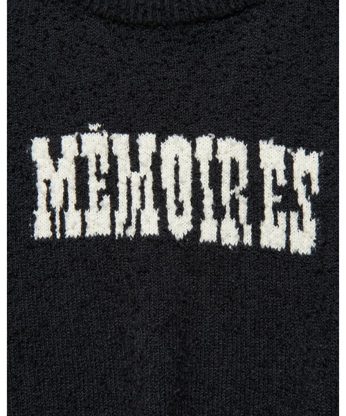 uniform experiment（ユニフォームエクスペリメント）の「ASGER JORN: MEMOIRES JACQUARD KNIT（ニット/セーター・メンズ・ブラック/オフホワイト・1/4/3/2/5）」の6枚目の写真