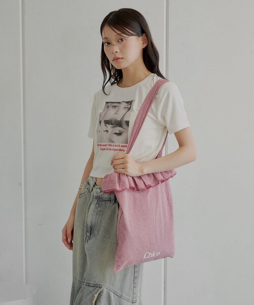 Chico(チコ)の「【5色展開】アソート柄トートバッグ(トートバッグ・レディース・レッド系その他/ブラック系その他/ブラック/アイボリー/ホワイト系その他2・FREE)」の7枚目の写真