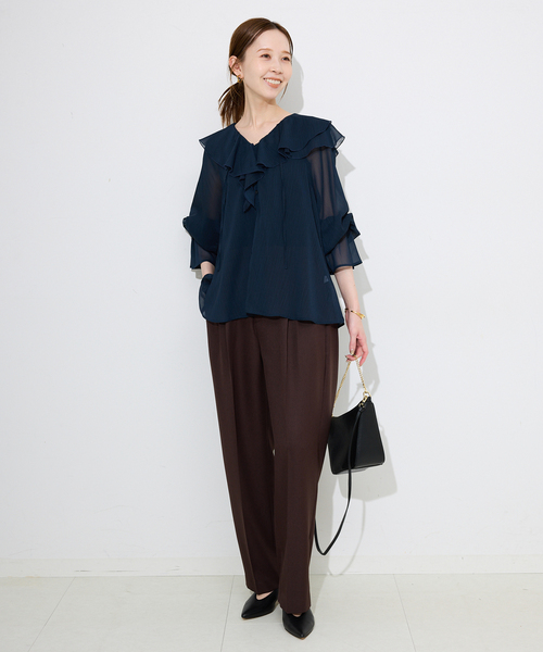 SLOBE IENA(スローブイエナ)の「SLOBE ベルトバックスリングパンプス(パンプス・レディース・ブラック/ベージュ・22.5cm/23cm/23.5cm/24cm/24.5cm)」の14枚目の写真