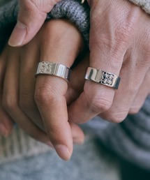 GRAiL(accessories)(OCiANZT[j)Cross logo ring ySILVER logoz(O)