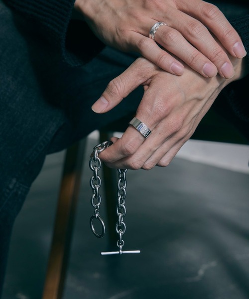 GRAiL(accessories)(グレイル(アクセサリー))の「Cross logo ring 【SILVER logo】(リング・メンズ・シルバー・ONE SIZE)」の5枚目の写真