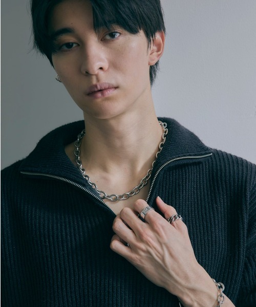 GRAiL(accessories)(グレイル(アクセサリー))の「Cross logo ring 【SILVER logo】(リング・メンズ・シルバー・ONE SIZE)」の7枚目の写真