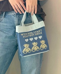 KNT365（ケイエヌティサンロクゴ）の「Co-Knitty Bear（ハンドバッグ）」