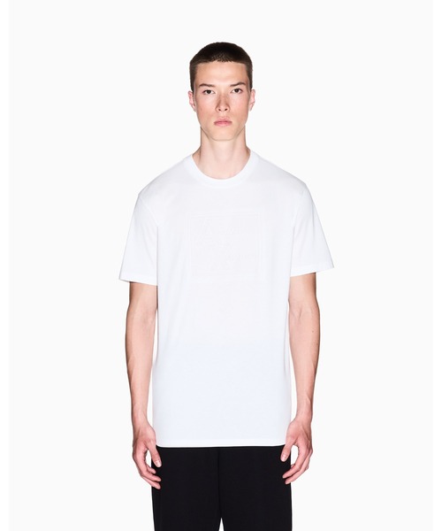 セール】【A|X アルマーニ エクスチェンジ】エンボススクエアロゴ 半袖