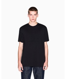【A|X アルマーニ エクスチェンジ】エンボススクエアロゴ 半袖クルーネックTシャツ/REGULAR
