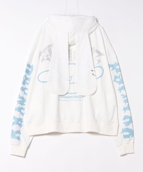 PSYNYXX（プシュニクス）の「PSYNYXX×シナモロールコラボZIPパーカー（パーカー・メンズ・ホワイト系/ブラック系/ブルー系その他・FREE）」の20枚目の写真