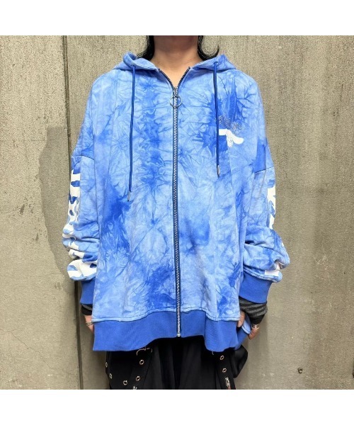 PSYNYXX（プシュニクス）の「PSYNYXX×シナモロールコラボZIPパーカー（パーカー・メンズ・ホワイト系/ブラック系/ブルー系その他・FREE）」の16枚目の写真