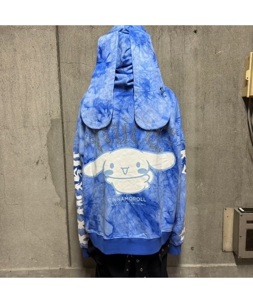 PSYNYXX（プシュニクス）の「PSYNYXX×シナモロールコラボZIPパーカー（パーカー・メンズ・ホワイト系/ブラック系/ブルー系その他・FREE）」の17枚目の写真