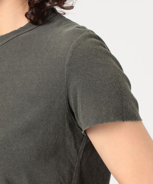 JAMES PERSE(ジェームスパース)の「スラブジャージー クルーネックTシャツ WJD3159(Tシャツ/カットソー・レディース・ダークグリーン/ブラック/ホワイト・0)」の14枚目の写真