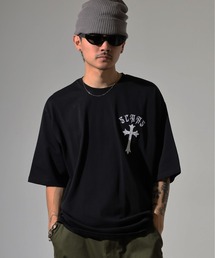 クロスアップリケ半袖Tシャツ