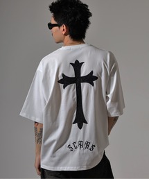 クロスアップリケ半袖Tシャツ