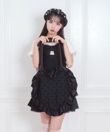 【新品未使用】ハニシナ ベロアリボンスクエアネックワンピース ブラックミックス ベロアリボンスクエアネックワンピース – BUNNY APARTMENT