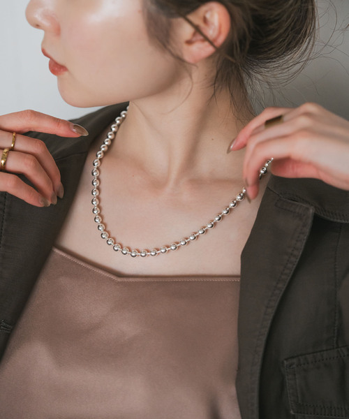 追加》in mood/インムード MAGNET6mm BALL 50 necklace