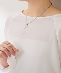 PAPILLONNER | クリアドロップＹ字ネックレス(ネックレス)