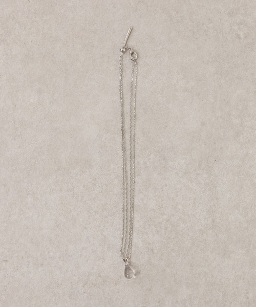 PAPILLONNER（パピヨネ）の「クリアドロップＹ字ネックレス（ネックレス・レディース・ゴールド/シルバー・FREE）」の7枚目の写真