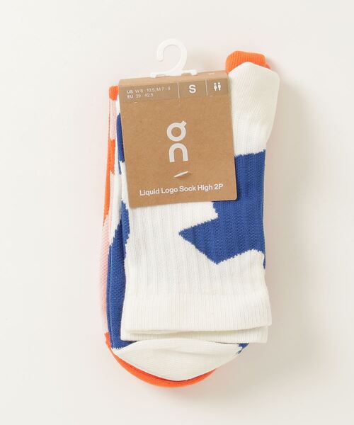 On(オン)の「On/オン Liquid Logo Sock High 2P(ソックス/靴下・メンズ・ライム/アイボリー・M/S)」の7枚目の写真