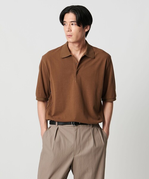 UNITED ARROWS(ユナイテッドアローズ)の「クレスポ カノコ モダン ポロシャツ(ポロシャツ・メンズ・ライトブルー/ダークグレー/ブラウン系・XL/M/S/L)」の3枚目の写真