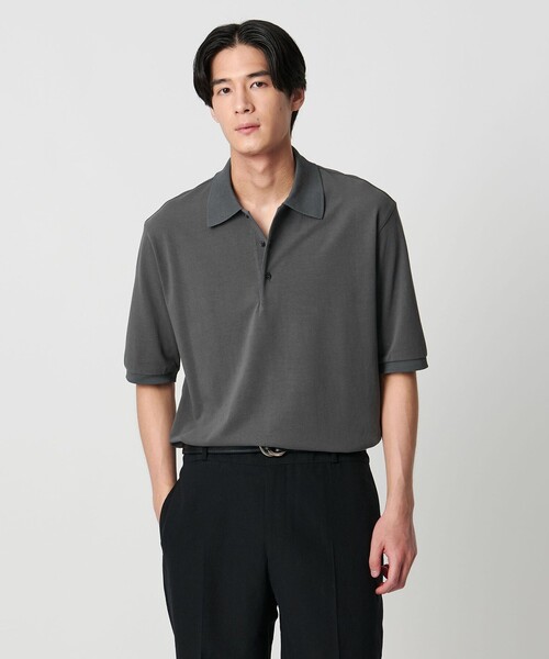 UNITED ARROWS(ユナイテッドアローズ)の「クレスポ カノコ モダン ポロシャツ(ポロシャツ・メンズ・ライトブルー/ダークグレー/ブラウン系・XL/M/S/L)」の2枚目の写真