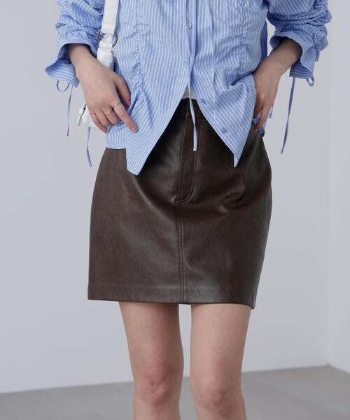 セール】◇合皮ミニスカート（スカート）｜FREE'S MART（フリーズ