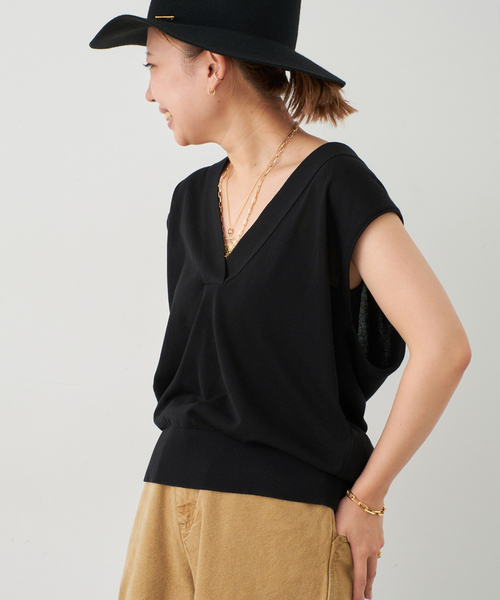 shake code Vネック ベスト（ニット/セーター）｜Deuxieme