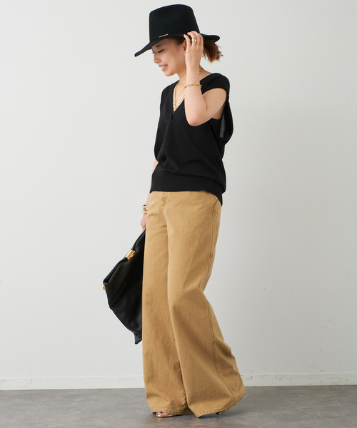 FRAMeWORK★デニムVネックベスト AP STUDIO Deuxieme FRAMeWORK☆デニムVネックベスト AP STUDIO Deuxieme