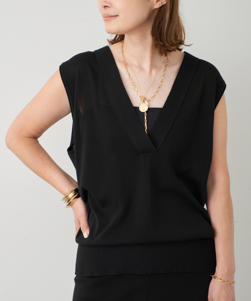 定価以下！匿名ドゥーズィエムクラスSmooth Relax Knitブラック Deuxieme Classe ニット セーター Smooth Relax レディース