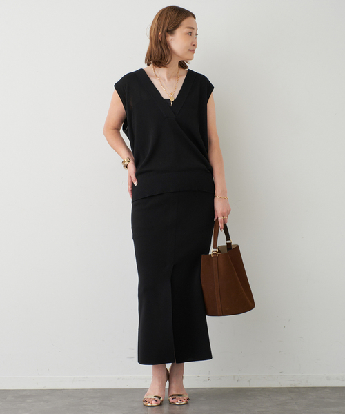 FRAMeWORK★デニムVネックベスト AP STUDIO Deuxieme 中古・古着通販】FRAMeWORK (フレームワーク) デニムVネックベスト