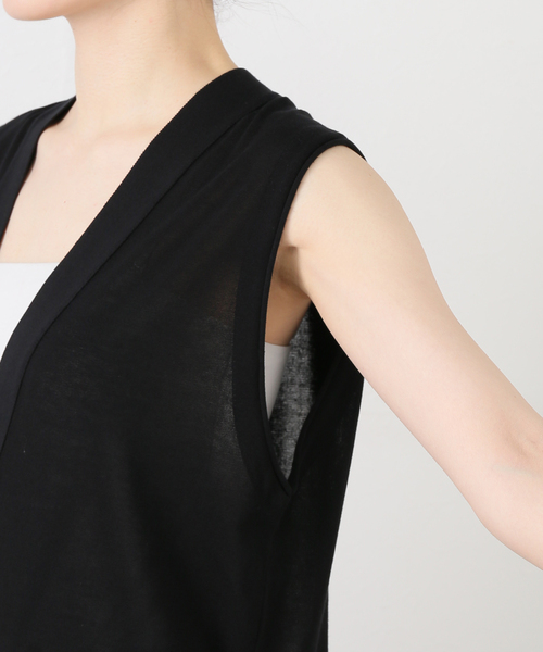 Deuxieme Classe（ドゥーズィエムクラス）の「shake code Vネック ベスト（ニット/セーター・レディース・ブラック・FREE）」の6枚目の写真