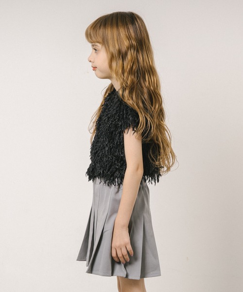 URBAN CHERRY(アーバンチェリー)の「エンジェルフェザークロップドカーディガン(Tシャツ/カットソー・キッズ・アイボリー/ブラック/ブルー・110cm/120cm/130cm/140cm/150cm)」の22枚目の写真