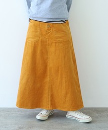 PAR ICI | 6Wコーデュロイ パッチポケットロングスカート(スカート)