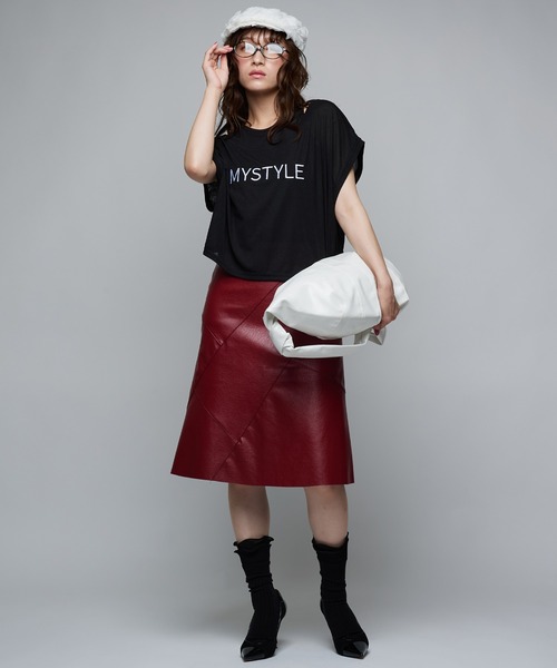 Narcissus（ナルシス）の「【セット】レイヤードトップス/ノースリーブ/Tシャツ《動画あり》（Tシャツ/カットソー・レディース・ホワイト/ブラック・FREE）」の5枚目の写真