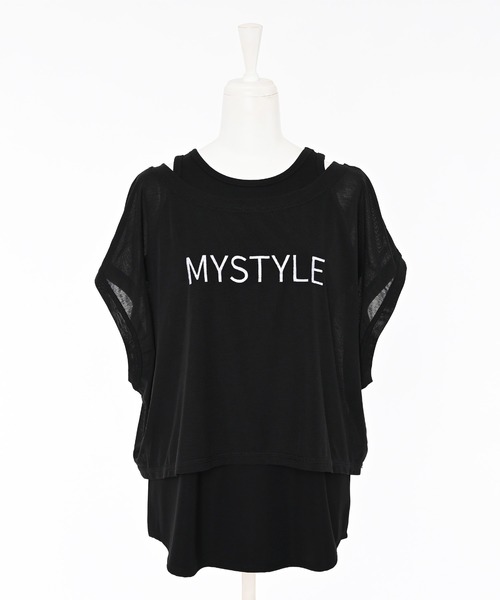 Narcissus（ナルシス）の「【セット】レイヤードトップス/ノースリーブ/Tシャツ《動画あり》（Tシャツ/カットソー・レディース・ホワイト/ブラック・FREE）」の16枚目の写真