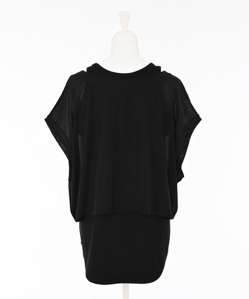 Narcissus（ナルシス）の「【セット】レイヤードトップス/ノースリーブ/Tシャツ《動画あり》（Tシャツ/カットソー・レディース・ホワイト/ブラック・FREE）」の17枚目の写真