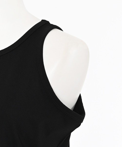 Narcissus（ナルシス）の「【セット】レイヤードトップス/ノースリーブ/Tシャツ《動画あり》（Tシャツ/カットソー・レディース・ホワイト/ブラック・FREE）」の13枚目の写真
