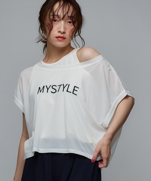 Narcissus（ナルシス）の「【セット】レイヤードトップス/ノースリーブ/Tシャツ《動画あり》（Tシャツ/カットソー・レディース・ホワイト/ブラック・FREE）」の22枚目の写真