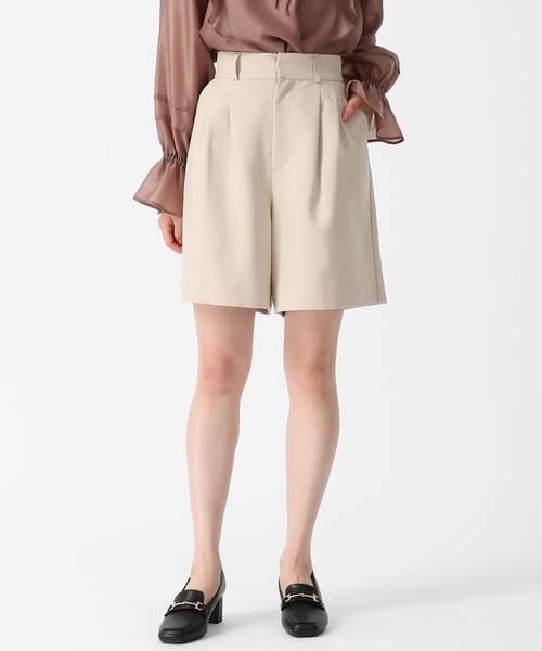 31 Sons de mode(トランテアン ソン ドゥ モード)の「ベルト付ショートパンツ(その他パンツ・レディース・ベージュ/ブラウン・S/M)」の13枚目の写真