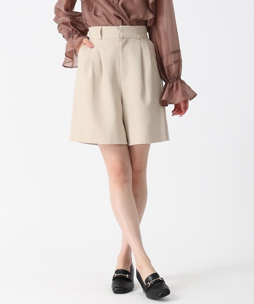 31 Sons de mode(トランテアン ソン ドゥ モード)の「ベルト付ショートパンツ(その他パンツ・レディース・ベージュ/ブラウン・S/M)」の14枚目の写真