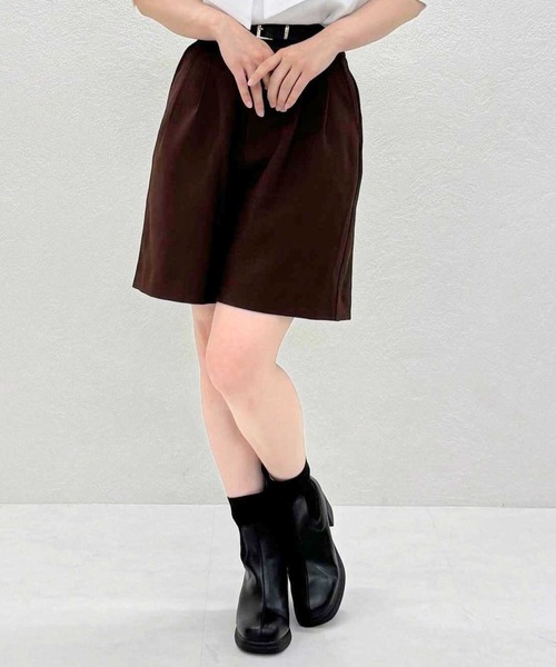 31 Sons de mode(トランテアン ソン ドゥ モード)の「ベルト付ショートパンツ(その他パンツ・レディース・ベージュ/ブラウン・S/M)」の21枚目の写真