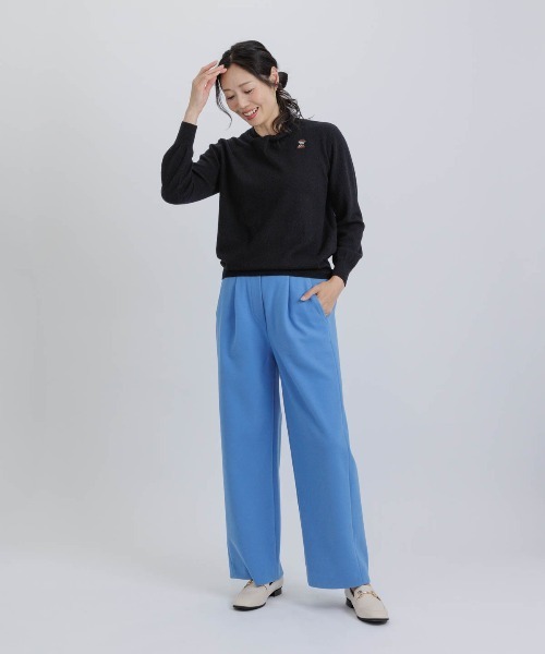 STUDIO PICONE（スタジオピッコーネ）の「ウール100％ツイストネックニット（ニット/セーター・レディース・ブラック/レッド/ベージュ・L/M）」の14枚目の写真