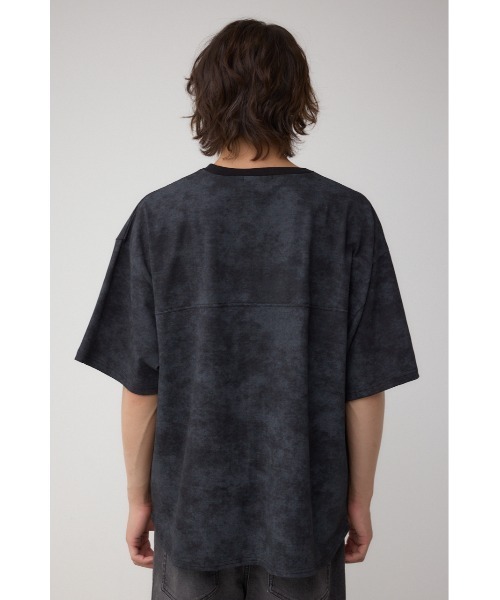 AZUL by moussy(アズールバイマウジー)の「ムラ柄ロゴプリントTシャツ(Tシャツ/カットソー・メンズ・ブラック/ブラウン・LARGE/MEDIUM)」の8枚目の写真