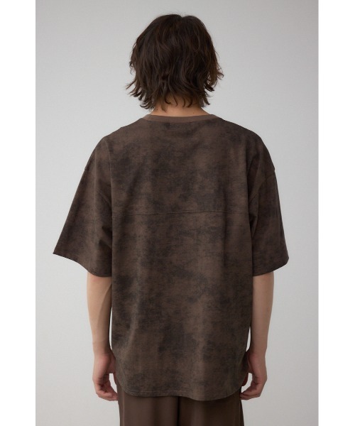 AZUL by moussy(アズールバイマウジー)の「ムラ柄ロゴプリントTシャツ(Tシャツ/カットソー・メンズ・ブラック/ブラウン・LARGE/MEDIUM)」の19枚目の写真