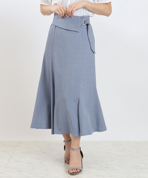 TRUDEA（トルディア）の「ウエストラペルスカート（スカート・レディース・ブルー/ベージュ/ネイビー/ブラウン・MEDIUM/LARGE）」の20枚目の写真