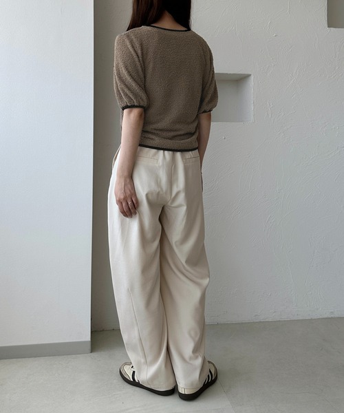 apres jour clair(アプレジュールクレア)の「【apres jour clair】カットシャギーリボンカーディガン(Tシャツ/カットソー・レディース・ベージュ/アイボリー・フリー/X-LARGE)」の17枚目の写真