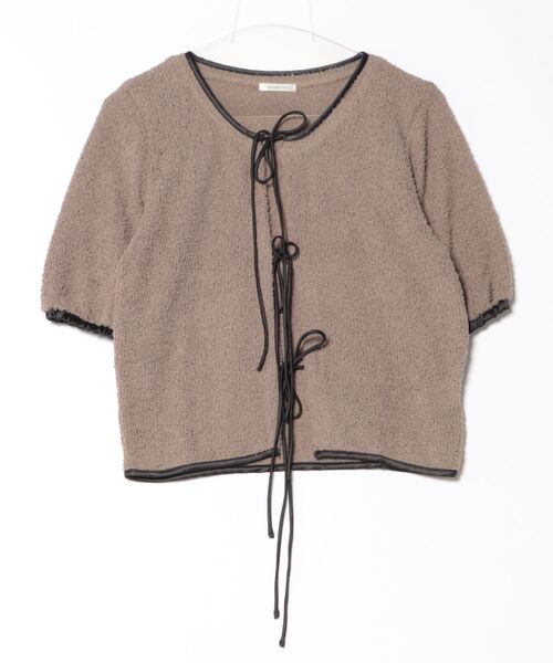 apres jour clair(アプレジュールクレア)の「【apres jour clair】カットシャギーリボンカーディガン(Tシャツ/カットソー・レディース・ベージュ/アイボリー・フリー/X-LARGE)」の19枚目の写真
