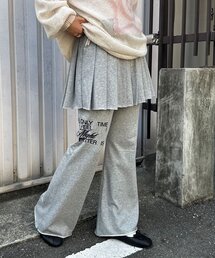 CIAOPANIC | プリーツスカートレイヤードロゴスウェットパンツ(その他パンツ)