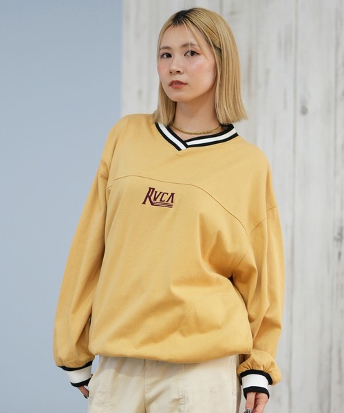 セール】RVCA/ルーカ スウェット Vネックトレーナー BF044-005